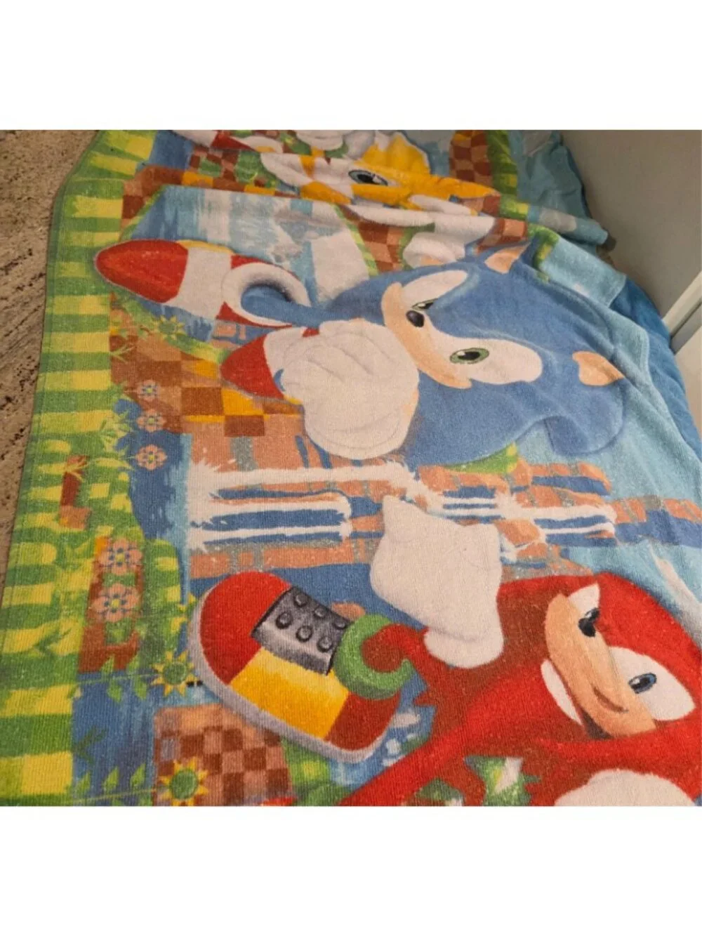 Sonic The Hedgehog Hooded Beach Bath Child Towel
